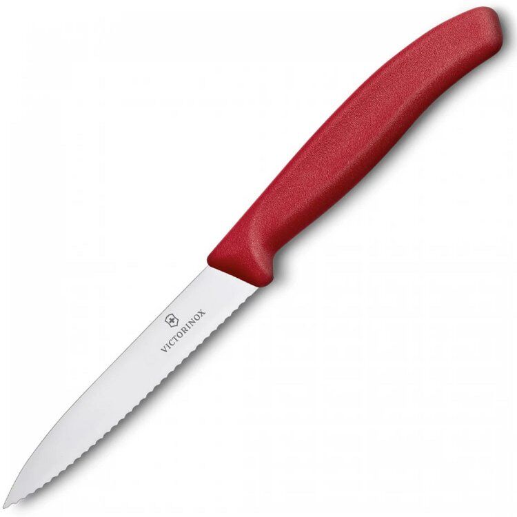 Нож кухонный Victorinox серрейтор для резки красный (6.7731)