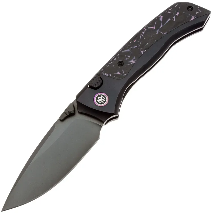 Нож Remette Steed DLC сталь M390 рукоять Black Titanium/Black-Purple Carbon Fiber (RTWS-BY)