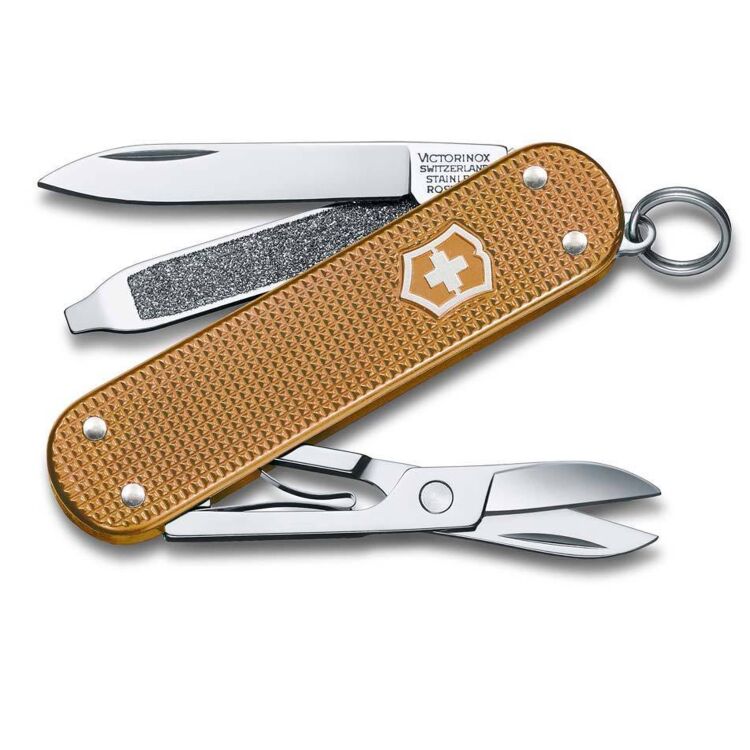 Нож-брелок Victorinox Classic Alox Wet Sand 58мм. (0.6221.255G)