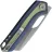 Нож Vosteed Kroc 329 stonewash сталь S35VN рукоять Dark slate Blue Aluminum/GID G10