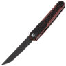 Нож CIVIVI KwaiQ blackwash сталь Nitro-V рукоять Burgundy/Black G10 (C23015-1)