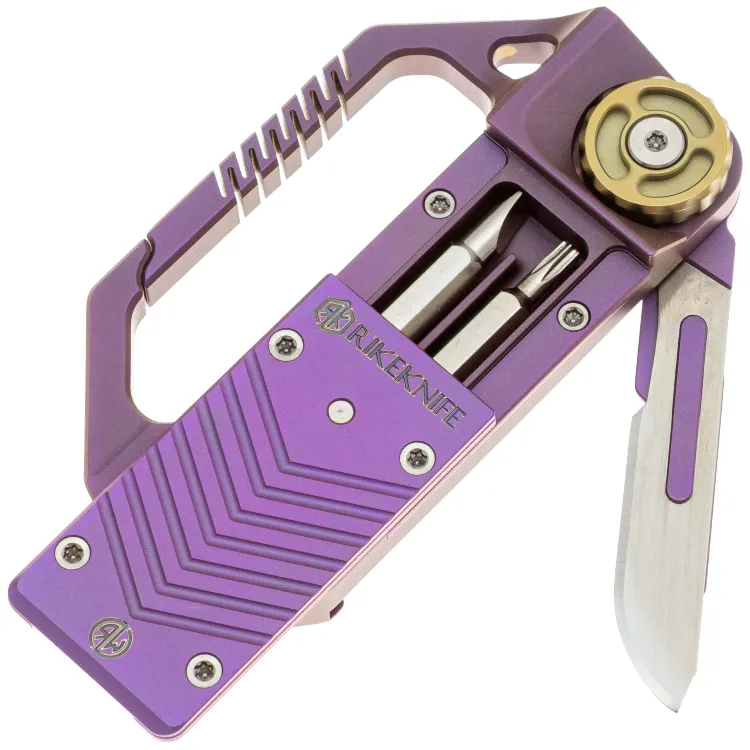 Мультитул Rike knife Hasp сталь Stainless Steel рукоять Purple Titanium