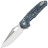 Нож Vosteed Thunderbird satin сталь M390 рукоять Blue Cloud Carbon fiber