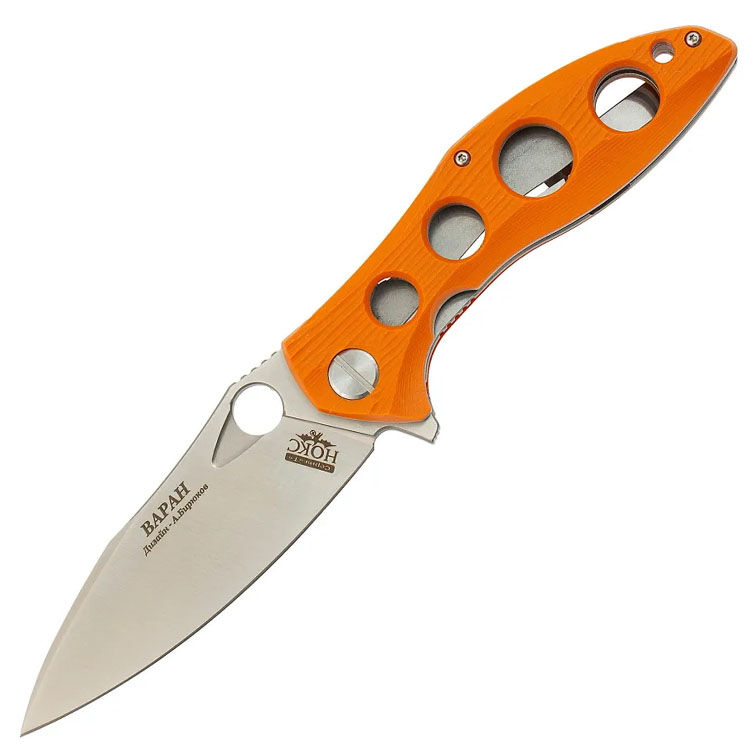 Нож НОКС Варан сталь D2 рукоять Orange G10 (335-109406)