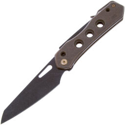 Нож We Knife Vision R Blackwash сталь CPM-20CV рукоять Bronze Titanium (WE21031-4)