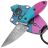 Нож Волчий Век МиниМасичька Custom сталь N690 WA рукоять Blue/Pink G10
