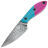 Нож Волчий Век МиниМасичька Custom сталь N690 WA рукоять Blue/Pink G10