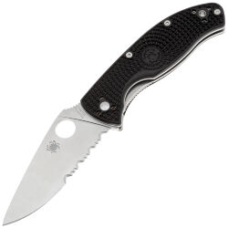 Нож Spyderco Tenacious LTW PS сталь 8Cr13MoV рукоять Black FRN (C122PSBK)