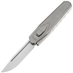 Нож Remette Swordfish Clip Point сталь M390 рукоять Sandblast Titanium/Toxic CF (ZL101A2)