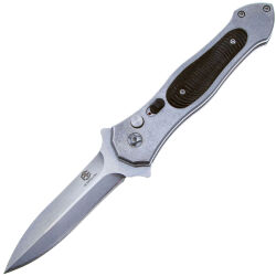 Нож Petrified Fish Thug Stonewash сталь AUS-8 рукоять сталь/дерево