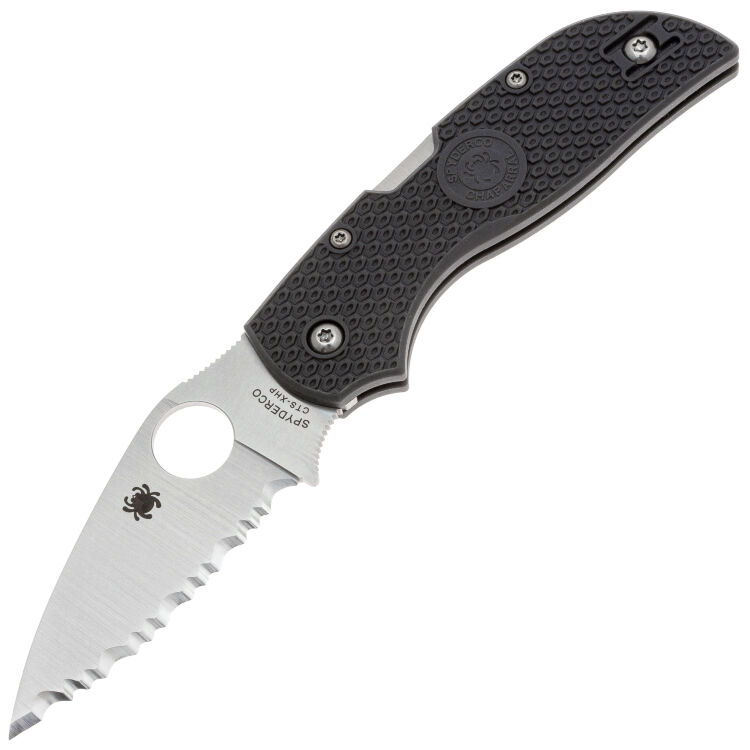 Нож Spyderco Chaparral LTW Serrated сталь CTS-XHP рукоять Gray FRN (C152SGY)