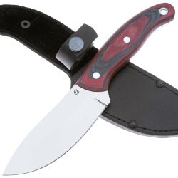 Нож Юг-1 сталь 95Х18 рукоять микарта красно-черная (Титов А.С.)