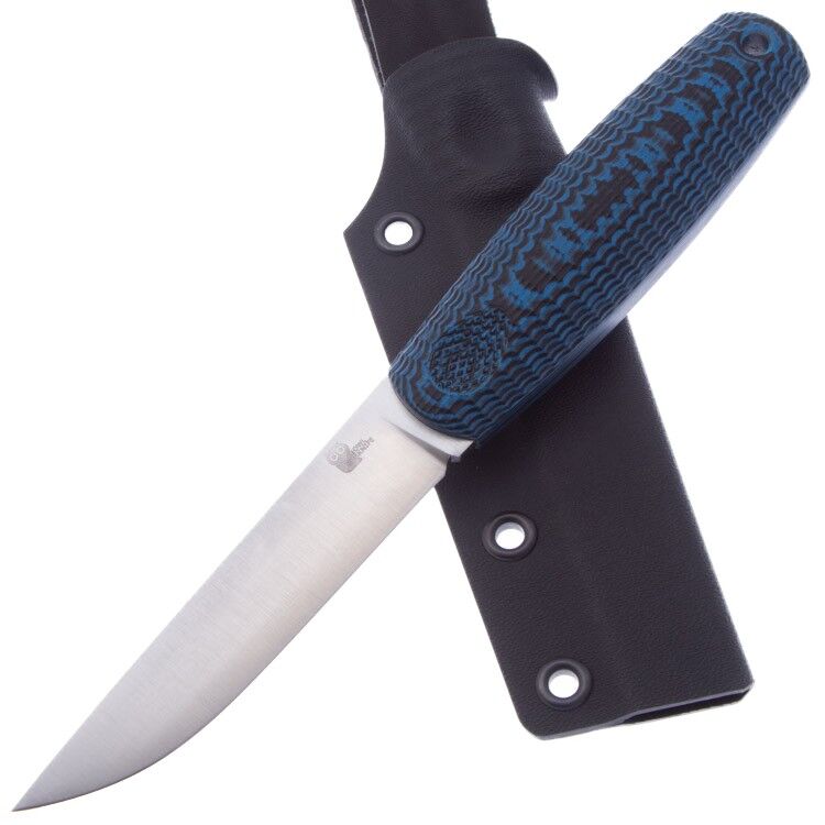 Нож Owl Knife North-S сталь N690 рукоять черно-синий G10