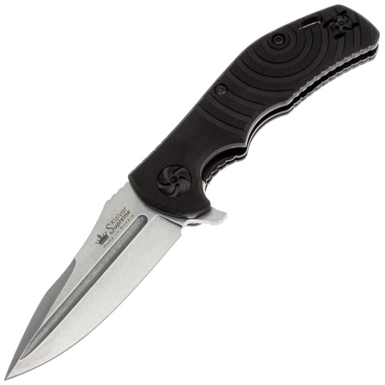 Нож Kizlyar Supreme Bloke-Z сталь D2 Stonewash рукоять Black G10