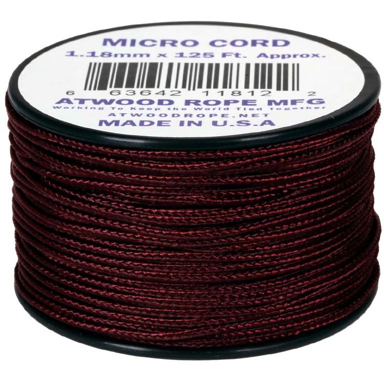 Паракорд Atwoodrope Micro Cord Maroon 38м