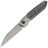 Нож WE Knife Brr15 stonewash сталь M390 рукоять Gray Titanium/Aluminum Foil CF (WE24007-2)