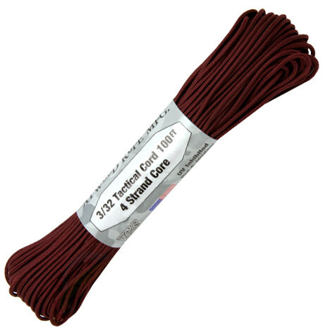 Паракорд Atwoodrope 275 Parachute Cord maroon 30м