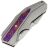 Нож WE Knife Coral polished beadblast сталь CPM-20CV рукоять Beadblast Ti/Timascus