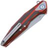 Нож Rike Knife Tulay сталь 154CM рукоять Black-Red G10/Carbon fiber