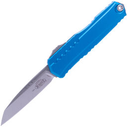 Нож Microtech Cypher II S/E stonewash сталь M390MK рукоять Blue Aluminium (1241-10BL)