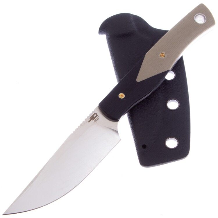 Нож Bestech Heidi Blacksmith сталь D2 рукоять Tan/Black G10 (BFK01B)