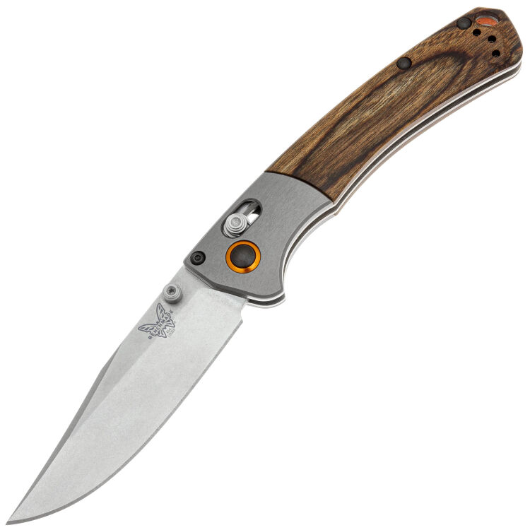 Нож Benchmade Mini Crooked River cталь S30V рукоять Wood (15085-2)
