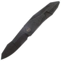 Нож WE Knife Solid blackwash сталь CPM-20CV рукоять Blackwash Ti/Etching Pattern (WE22028-5)