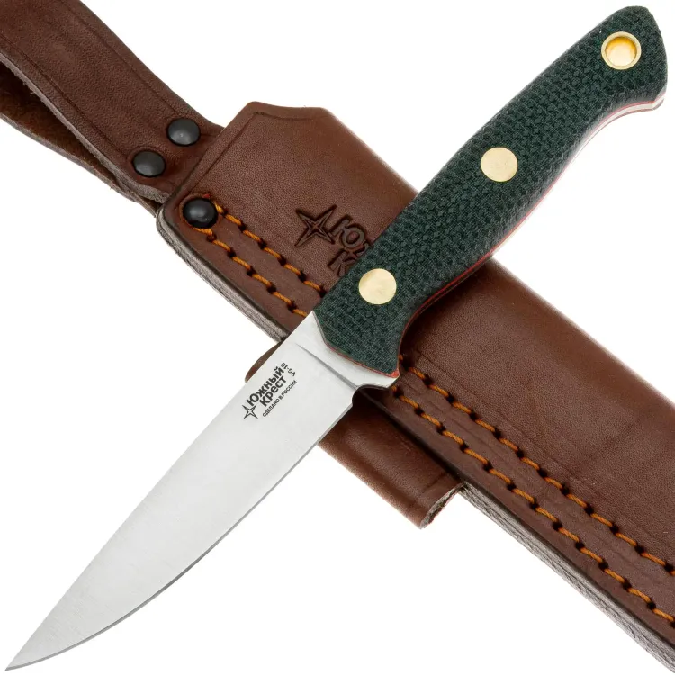 Нож Южный Крест Splinter сталь VG-10 рукоять микарта изумруд (240.0652)