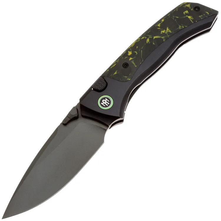 Нож Remette Steed DLC сталь M390 рукоять Black Titanium/Black-Yellow Carbon Fiber (RTWS-BH)