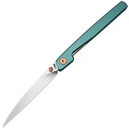 Нож CJRB Lanky сталь AR-RPM9 рукоять Blue Aluminum