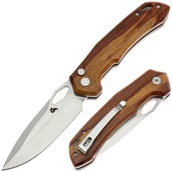 Нож Black Fox Atros stonewash сталь VG-10 рукоять Sandal wood (BF-770 WD)