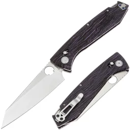 Нож Daggerr Alligator DH Satin сталь Magnacut рукоять Black/Purple G-Mascus
