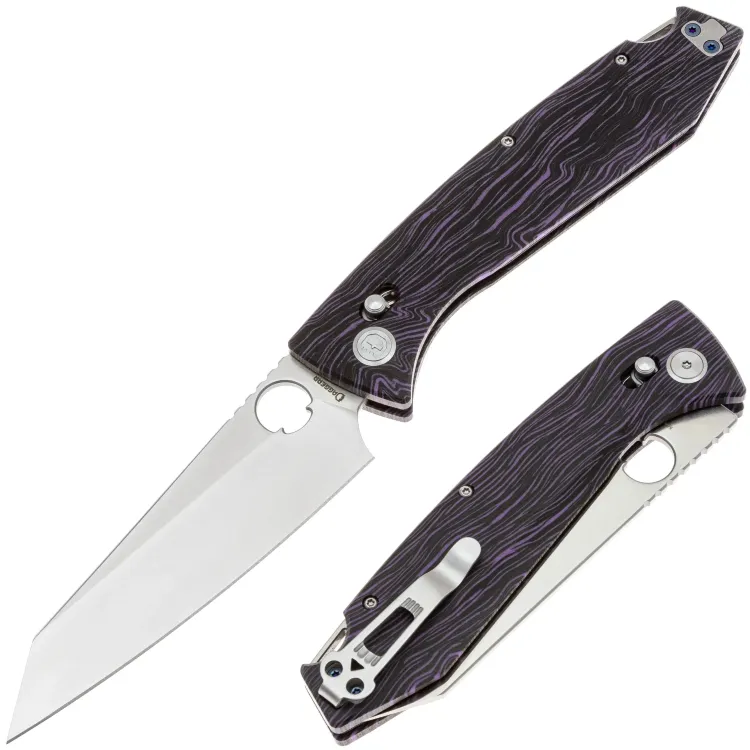 Нож Daggerr Alligator DH Satin сталь Magnacut рукоять Black/Purple G-Mascus