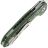 Нож Vosteed Thunderbird satin сталь M390 рукоять Green Cloud Carbon fiber