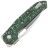 Нож Vosteed Thunderbird satin сталь M390 рукоять Green Cloud Carbon fiber