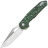 Нож Vosteed Thunderbird satin сталь M390 рукоять Green Cloud Carbon fiber