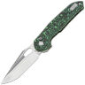 Нож Vosteed Thunderbird satin сталь M390 рукоять Green Cloud Carbon fiber