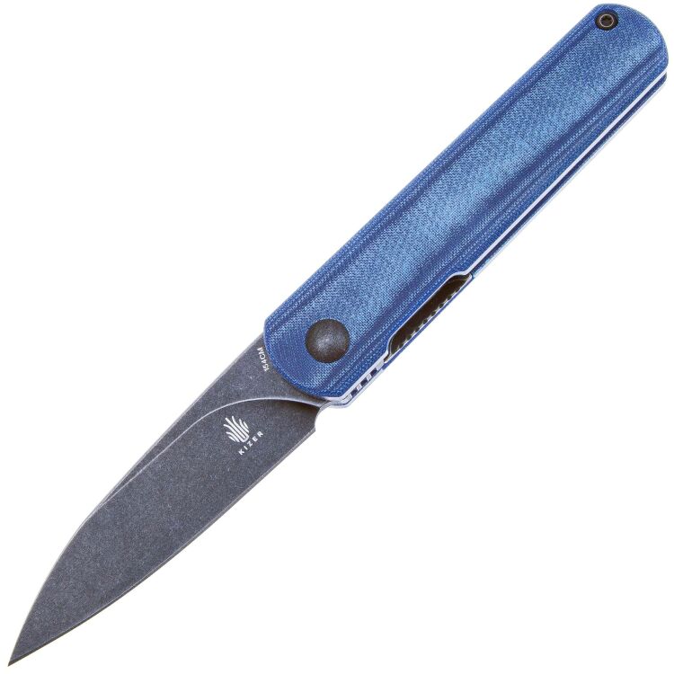 Нож Kizer Feist black сталь 154CM рукоять Denim Micarta