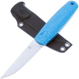 Нож Owl Knife North-XS сталь N690 рукоять микарта Джинс голубая