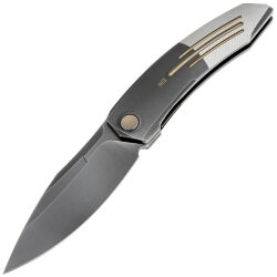 Нож WE Knife Sine Wave polished gray сталь M390 рукоять Gray polished/satin Titanium (WE23069B-3)