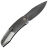 Нож WE Knife Sine Wave polished gray сталь M390 рукоять Gray polished/satin Titanium (WE23069B-3)