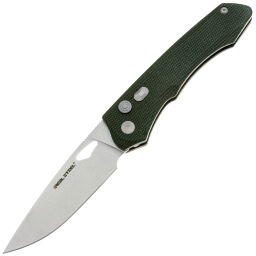 Нож Real Steel Griffin Pro stonewash сталь 14C28N рукоять Green Micarta (7131GM)