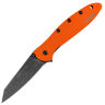 Нож Kershaw Leek Blackwash сталь 14C28N рукоять Orange Aluminium (1660ORBW)