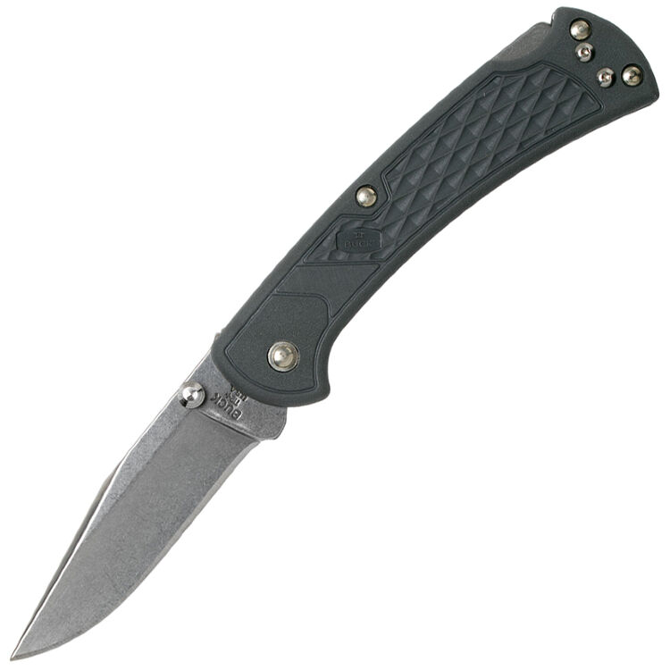 Нож BUCK 112 Slim Ranger сталь 420HC рукоять Grey Nylon (0112GYS2)