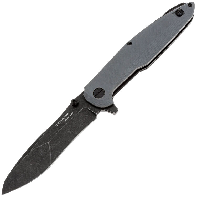 Нож Mr.Blade Convair Gen.2 blackwash сталь D2 рукоять Grey G10