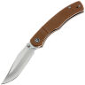 Нож CIVIVI Clingman satin сталь Nitro-V рукоять Brown Canvas Micarta (C23065-3)