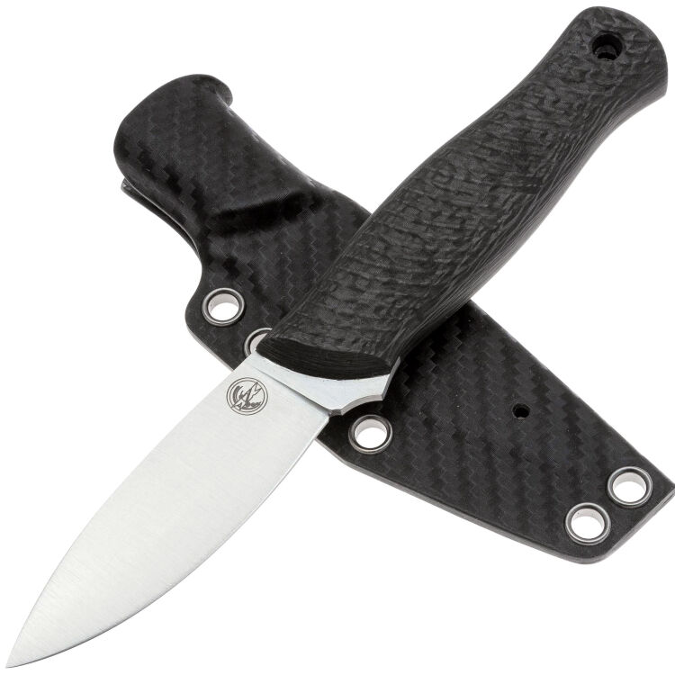 Нож 7 Ножей Колибри Гибрид конвекс сталь Elmax рукоять Carbon Fiber
