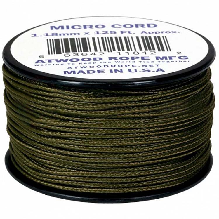 Паракорд Atwoodrope Micro Cord Olive 38м