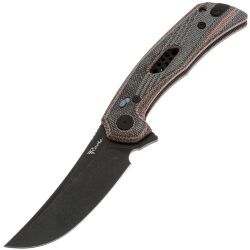 Нож Reate PL-7 black PVD сталь Nitro-V рукоять Red/Black Micarta