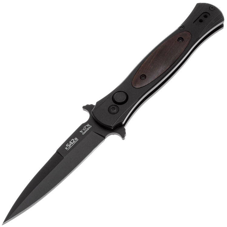 Нож Viking Nordway Hornet Black сталь AUS-8 рукоять сталь/дерево (K542B)